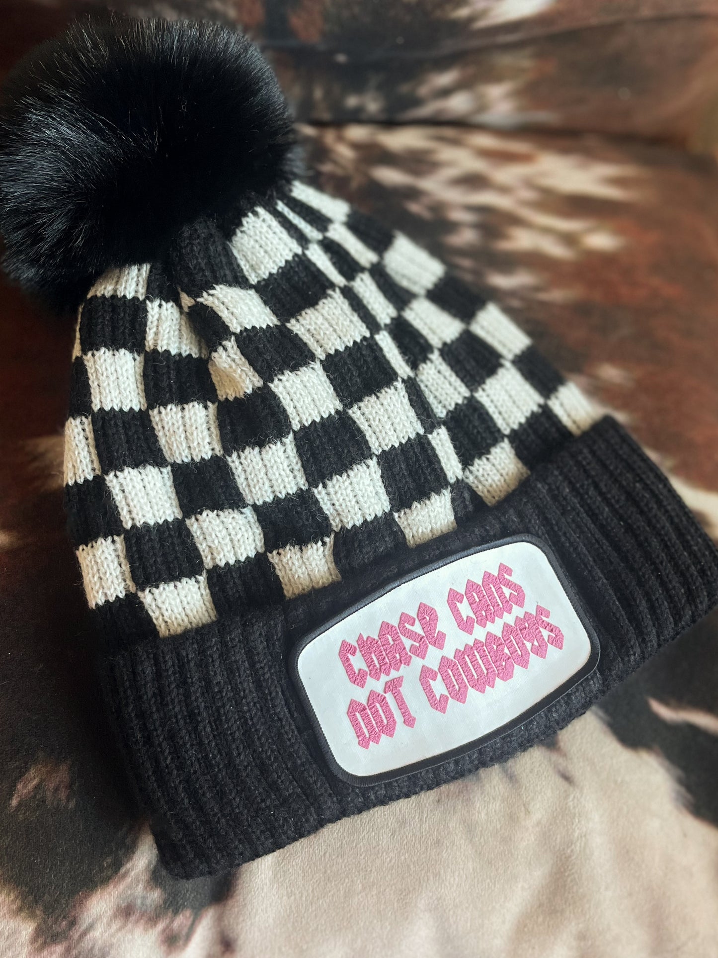 Chase Cans Checkered Beanie