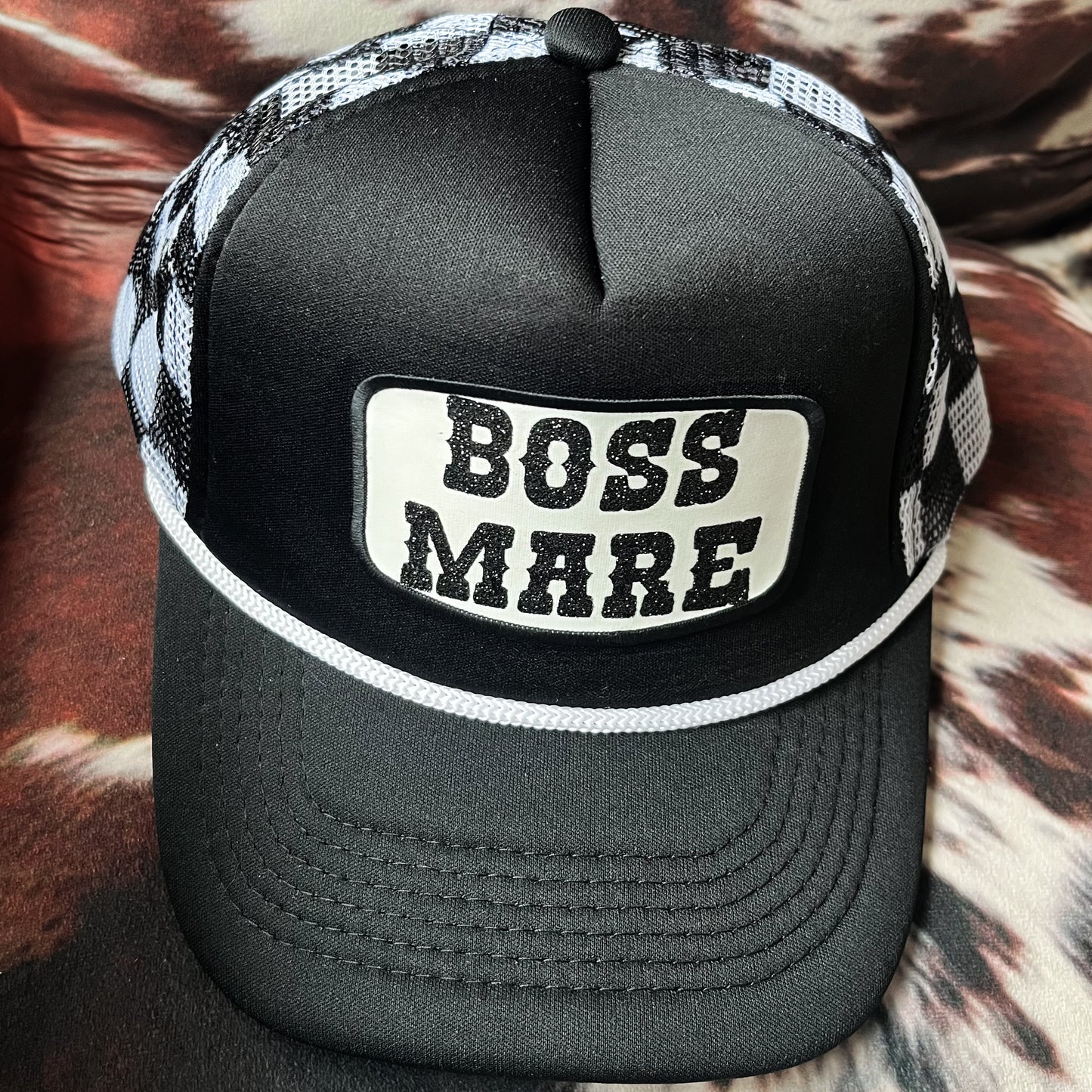 Boss Mare Check Patch Hat