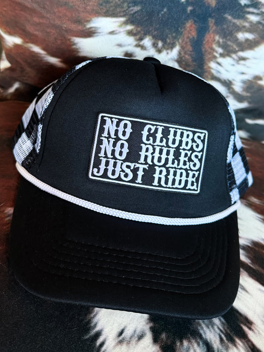 Just Ride Check Hat